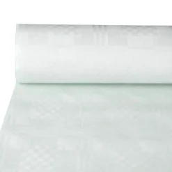 PAPSTAR Papiertischtuch mit Damastprägung 50 m x 0,8 m weiß, 1 Rolle