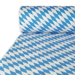 PAPSTAR Papiertischtuch mit Damastprägung 50 m x 1 m "Bayrisch Blau", 5 x 1 Rolle