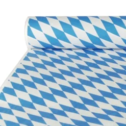 PAPSTAR Papiertischtuch mit Damastprägung 10 m x 1 m "Bayrisch Blau"