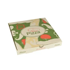 PAPSTAR Pizzakartons, Cellulose "pure" eckig 24 cm x 24 cm x 3 cm