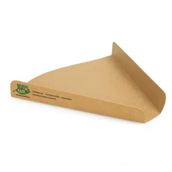 PAPSTAR Pizza-Trays, Pappe "pure" 2,5 cm x 17,1 cm x 18,3 cm braun "100% Fair" extra groß