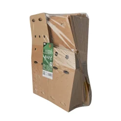 PAPSTAR Pommes-Frites-Boxen, Pappe "pure" 15 cm x 10,5 cm x 10,5 cm braun "100% Fair" klein