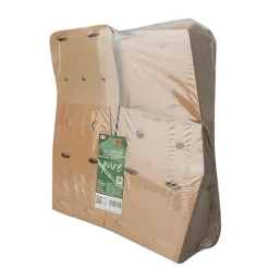 PAPSTAR Pommes-Frites-Boxen, Pappe "pure" 14 cm x 14,5 cm x 14,5 cm braun "100% Fair" groß
