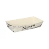 PAPSTAR Pommes-Frites-Trays 3,5 cm x 7 cm x 15 cm weiß "Newsprint"