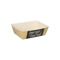 PAPSTAR Pommes-Frites-Trays "pure" 3,5 cm x 7 cm x 9 cm "Good Food" klein