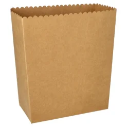 PAPSTAR Popcorn-Boxen Pappe "pure" eckig 2400 ml 19,2 cm x 15,8 cm x 8 cm braun groß