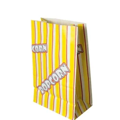 PAPSTAR Popcorn Tüten, Pergament-Ersatz 2,5 l 22 cm x 14 cm x 8 cm "Popcorn" fettdicht