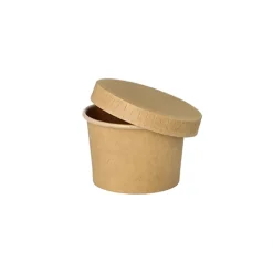 PAPSTAR Portionsbecher, Pappe 45 ml Ø 6 cm, 4,1 cm braun