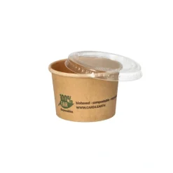 PAPSTAR Portionsbecher, Pappe 45 ml Ø 6 cm, 4,1 cm braun