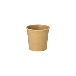 PAPSTAR Portionsbecher, Pappe 90 ml Ø 6 cm, 5,8 cm braun