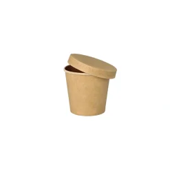 PAPSTAR Portionsbecher, Pappe 90 ml Ø 6 cm, 5,8 cm braun