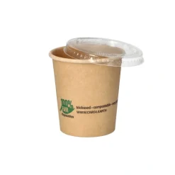 PAPSTAR Portionsbecher, Pappe 120 ml Ø 6 cm, 6,6 cm braun