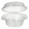 PAPSTAR Pro Pac Feinkost- und Salatschalen mit Klappdeckel PP rund 1400 ml, 11 x 22 x 21,5 cm