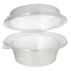 PAPSTAR Pro Pac Feinkost- und Salatschalen mit Klappdeckel PP rund 1400 ml, 11 x 22 x 21,5 cm