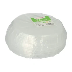 PAPSTAR Pro Pac Mehrweg-Deckel für Menü-Teller PP Ø 22,7 cm, 4,1 cm transparent