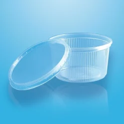 PAPSTAR Pro Pac Verpackungsbecher mit Deckel, PP rund 250 ml Ø 10,5 cm, 5,1 cm transparent