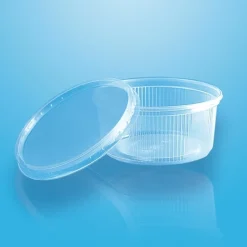 PAPSTAR Pro Pac Verpackungsbecher mit Deckel, PP rund 200 ml Ø 10,5 cm, 4,5 cm transparent