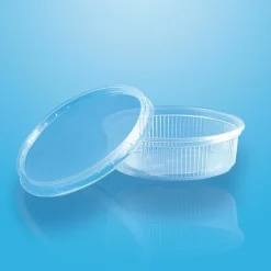 PAPSTAR Pro Pac Verpackungsbecher mit Deckel, PP rund 125 ml Ø 10,5 cm, 3,2 cm transparent