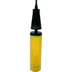 PAPSTAR Pumpe für Folienluftballons 28 cm x 4,5 cm gelb