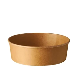 PAPSTAR Salatschalen, Pappe rund 500 ml Ø 15 cm, 4,6 cm braun