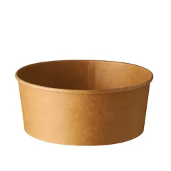 PAPSTAR Salatschalen, Pappe rund 750 ml Ø 15 cm, 6 cm braun