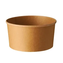 PAPSTAR Salatschalen, Pappe rund 1000 ml Ø 15 cm, 7,5 cm braun