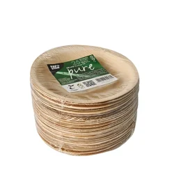 PAPSTAR Schalen, Palmblatt "pure" rund 180 ml Ø 15 cm, 3 cm