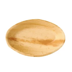 PAPSTAR Schalen, Palmblatt "pure" oval 300 ml 20 cm x 12,5 cm x 3 cm
