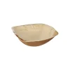 PAPSTAR Schalen Palmblatt "pure" 350 ml 4,5 cm x 17 cm x 17 cm natur "QUADRATO"
