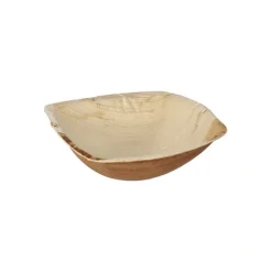 PAPSTAR Schalen Palmblatt "pure" 350 ml 4,5 cm x 17 cm x 17 cm natur "QUADRATO"