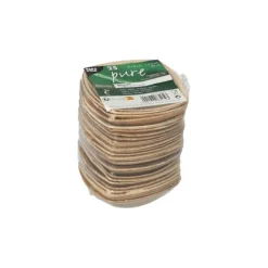 PAPSTAR Schalen Palmblatt "pure" 50 ml 2,5 cm x 9 cm x 9 cm natur "QUADRATO"