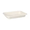 PAPSTAR Schalen, Zuckerrohr "pure" ungeteilt 3 cm x 15,3 cm x 20,3 cm weiß, 6 x 50 Stück