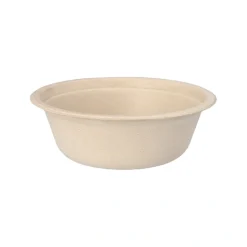 PAPSTAR Schalen, Zuckerrohr "pure" 500 ml Ø 15,5 cm, 5,4 cm natur