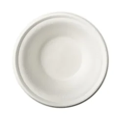 PAPSTAR Schalen, Zuckerrohr "pure" 380 ml Ø 15,5 cm, 4,6 cm weiß, 100 Stück