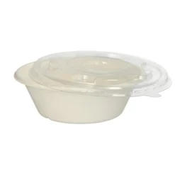PAPSTAR Schalen, Zuckerrohr "pure" 600 ml Ø 17 cm, 5,5 cm weiß