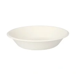 PAPSTAR Schalen, Zuckerrohr "pure" 680 ml Ø 19 cm, 4 cm weiß, 12 x 12 Stück