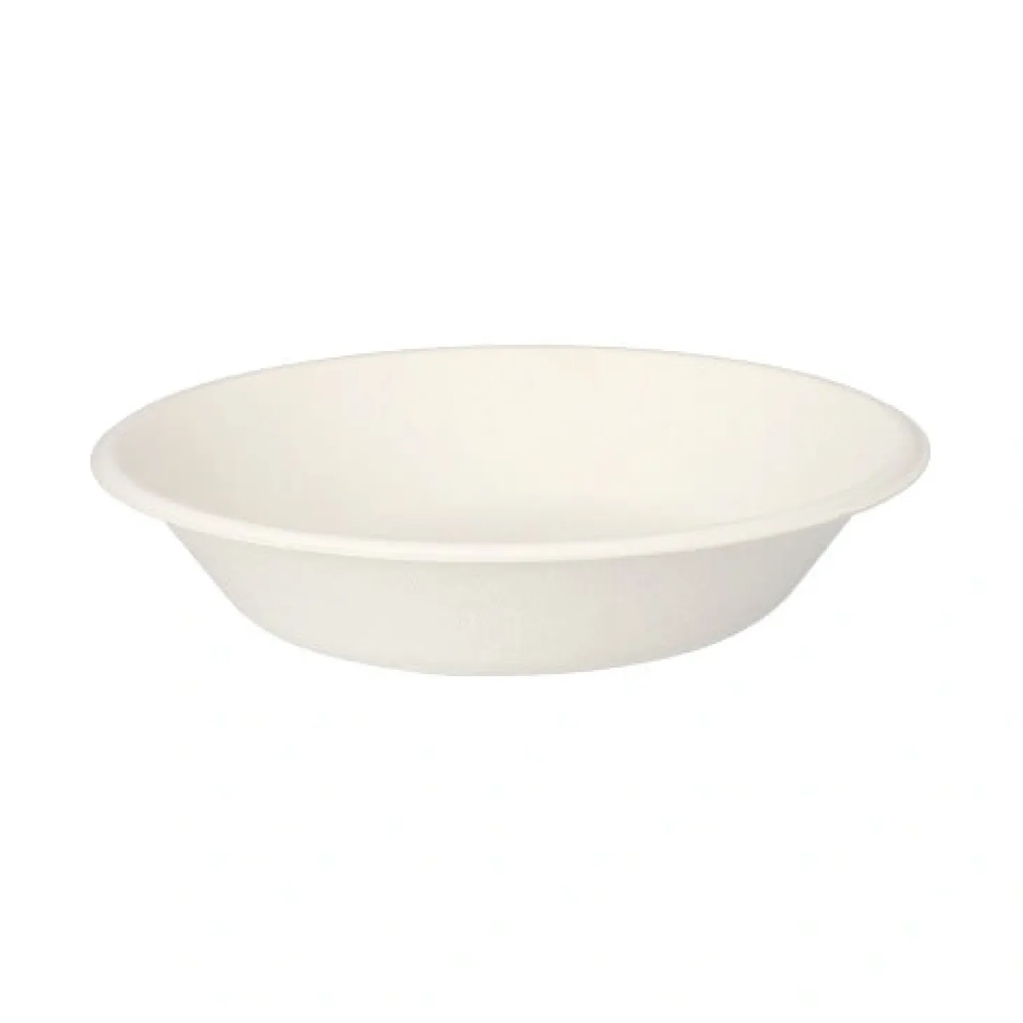 PAPSTAR Schalen, Zuckerrohr "pure" 680 ml Ø 19 cm, 4 cm weiß, 12 x 12 Stück