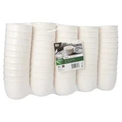 PAPSTAR Schalen Zuckerrohr "pure" 175 ml Ø 7,2 cm, 5,5 cm weiß "Cella", 8 x 50 Stück