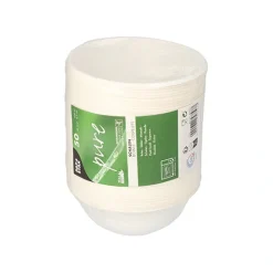 PAPSTAR Schalen, Zuckerrohr "pure" 200 ml Ø 11,2 cm, 4,2 cm weiß, 10 x 50 Stück