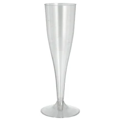 PAPSTAR Schägner Stiel-Gläser für Sekt, PS 0,1 l Ø 5 cm, 17,5 cm glasklar