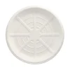 PAPSTAR Servierplatten, Zuckerrohr "pure" rund Ø 35 cm weiß für Meeresfrüchte