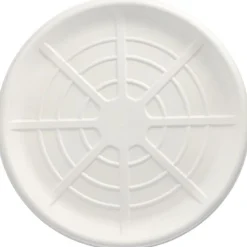 PAPSTAR Servierplatten, Zuckerrohr "pure" rund Ø 47 cm weiß für Meeresfrüchte