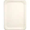 PAPSTAR Servierplatten, Zuckerrohr "pure" eckig 26 cm x 35 cm weiß, 6 x 25 Stück