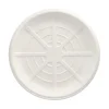 PAPSTAR Servierplatten, Zuckerrohr "pure" rund Ø 35 cm weiß für Meeresfrüchte, 20 x 3 Stück