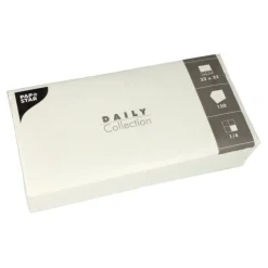 PAPSTAR Servietten "DAILY Collection" 1/4-Falz 32 cm x 32 cm weiß, 6 x 150 Stück
