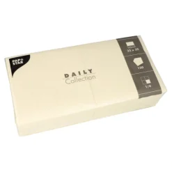 PAPSTAR Servietten "DAILY Collection" 1/4-Falz 32 cm x 32 cm champagner, 6 x 150 Stück