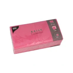 PAPSTAR Servietten "DAILY Collection" 1/4-Falz 24 cm x 24 cm fuchsia, 6 x 150 Stück