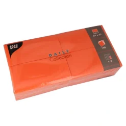 PAPSTAR Servietten "DAILY Collection" 1/8-Falz 32 cm x 32 cm nektarine