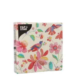 PAPSTAR Servietten, 3-lagig 1/4-Falz 25 cm x 25 cm 