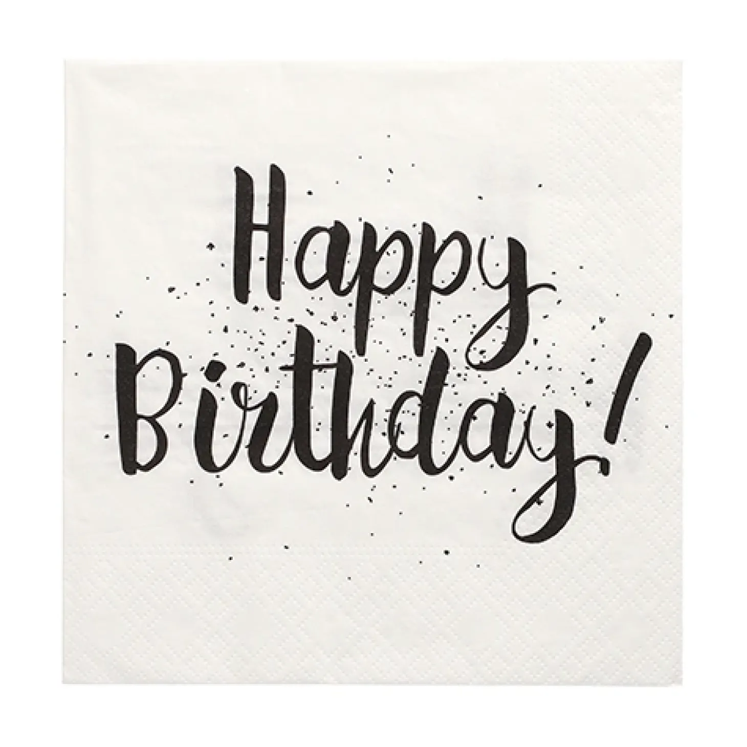 PAPSTAR Servietten, 3-lagig 1/4-Falz 33 cm x 33 cm "Happy Birthday", 12 x 30 Stück
